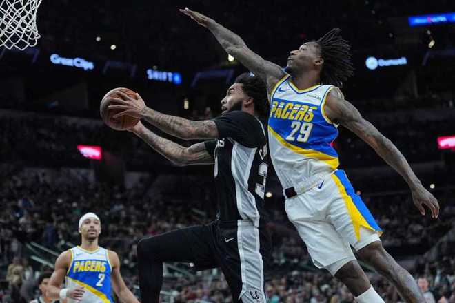 马刺双杀步行者豪取5连胜 步行者创队史16连败